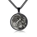 Chavri Tiger Dragon Titan Stahlkette Halskette Harmonie Anhänger