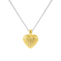 Goldherz-Halskette aus 925er-Sterlingsilber