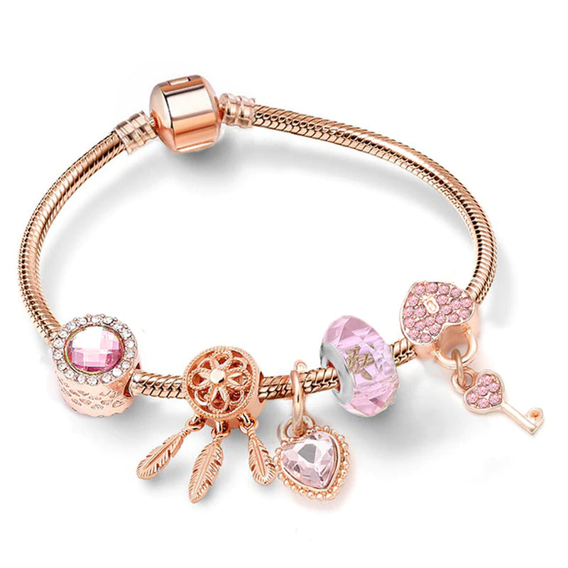 Trendy Romantische 2021 Silber Farbe Charm Armband mit Glückliche Familie Strang Marke Armband für Frauen DIY Schmuck Machen