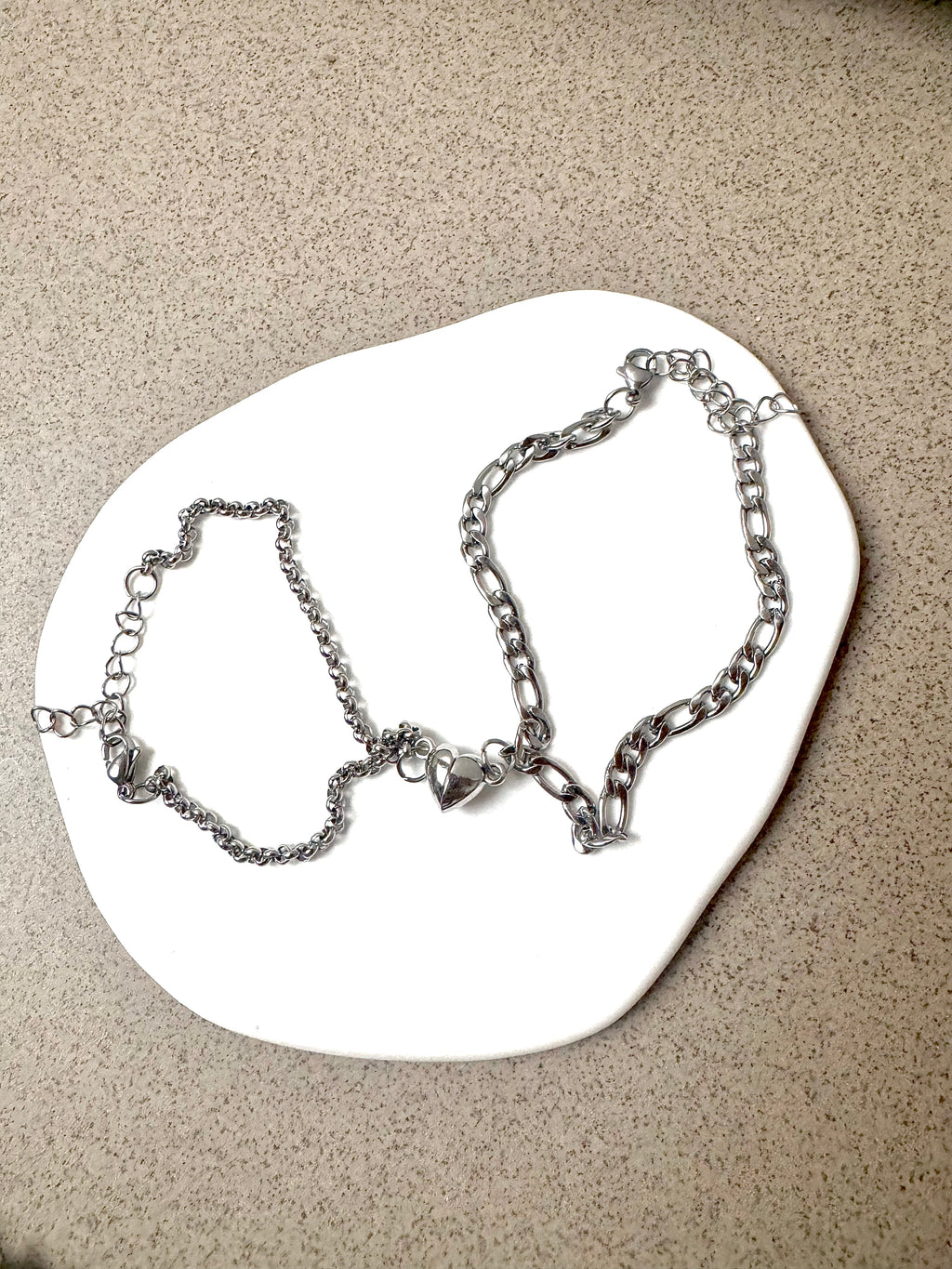 Magnetische Partnerarmbänder Herz I Armbänder I Armband I Partner | Set