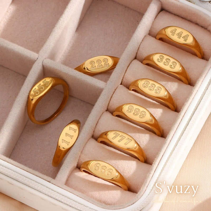 11 11 Engelsnummer Zierkette Und Ring