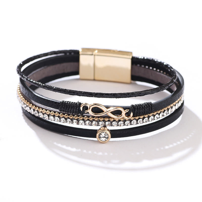 Bohemian Diamond Geflochtenes Magnetarmband
