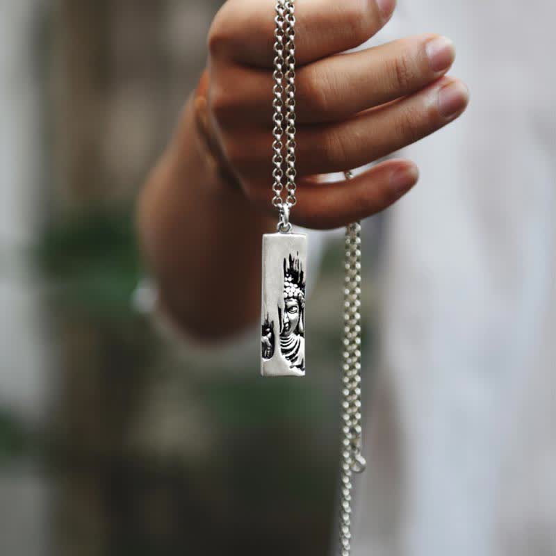 Chavri Tathagata Buddha Stärke Schutz Amulett Glücksanhänger Halskette