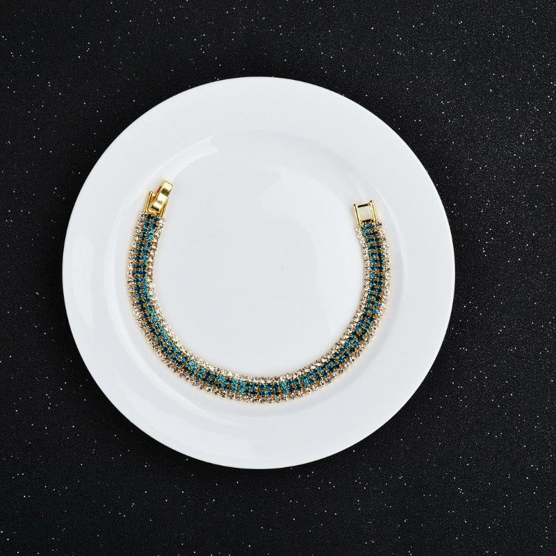 Exquisite Luxus Römische Modekristallarmband