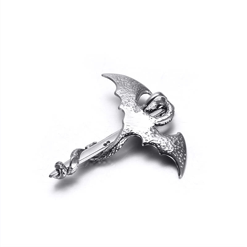 Klassische Vintage Warrior Dragon Schwert Halskette