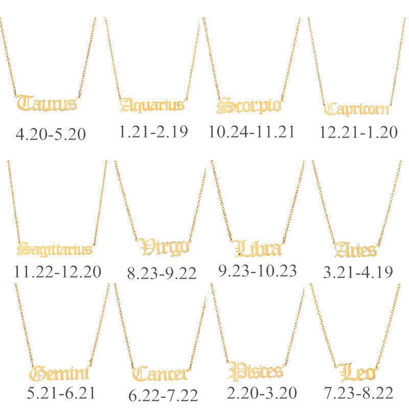 Sternzeichen Halskette