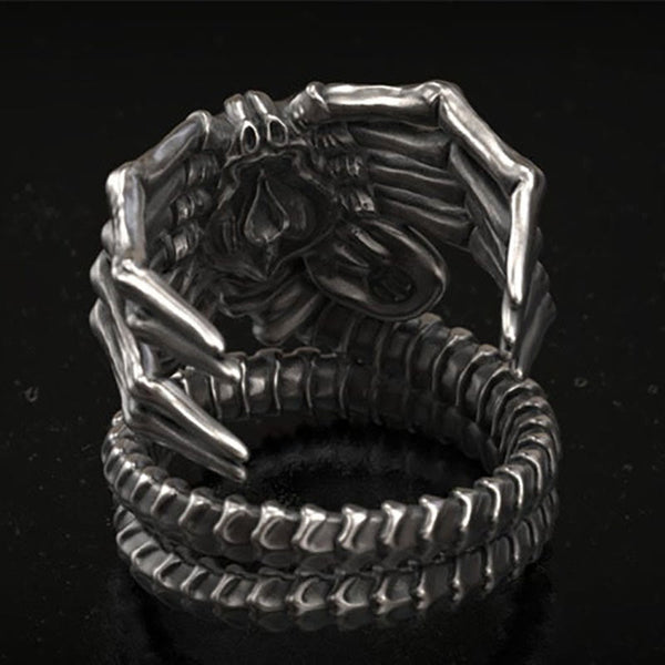 Frei Heute Prometheus Facehugger Schädel Ring