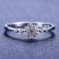 Kreativer Schneeflocken -Zirkonring