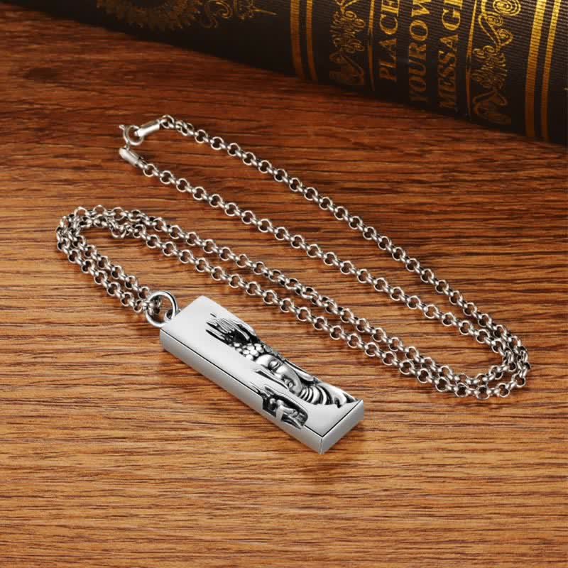 Chavri Tathagata Buddha Stärke Schutz Amulett Glücksanhänger Halskette