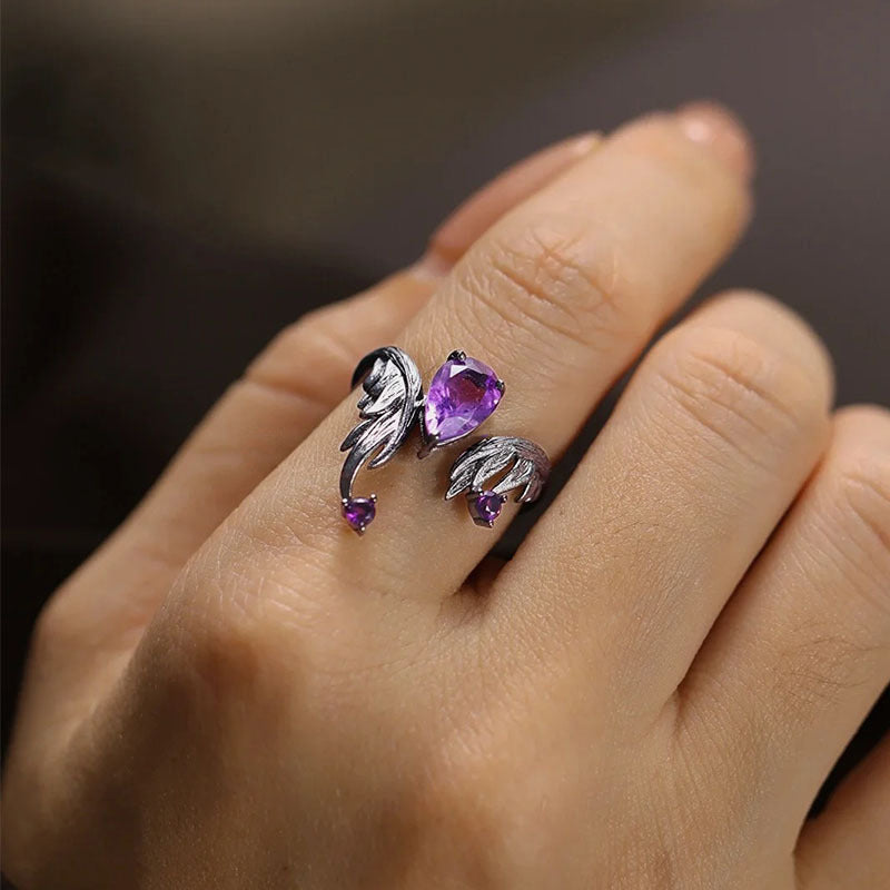 Free Heute Wird Dunkle O Der Wisp Amethyst Offenen Ring