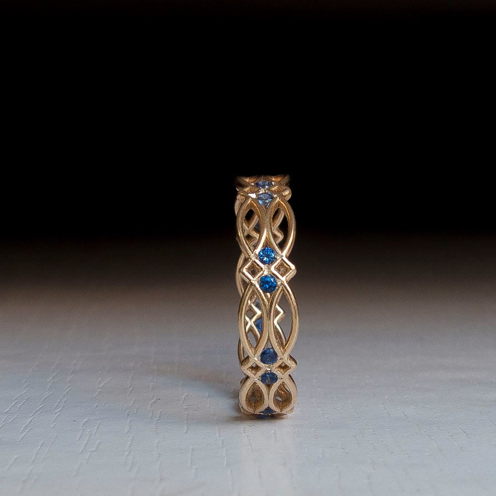 Ewiger Liebe Kreativer Saphirring