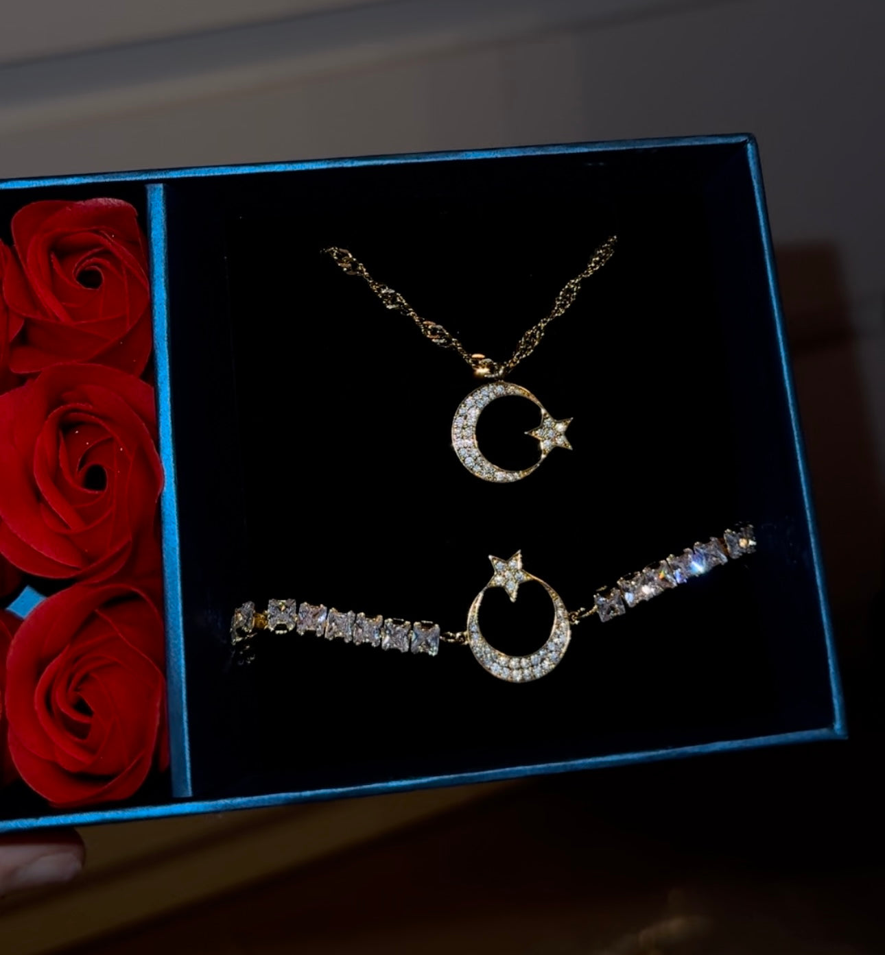 Länder Wappen Kette | Armband | Halskette | 18 Karat Vergoldung | Set