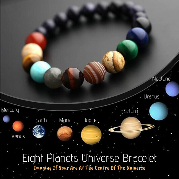 8 Planeten Universum Armband