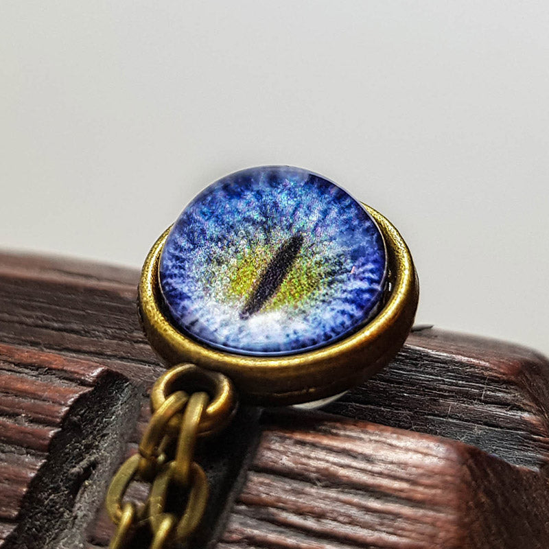Glaskugel Miniatur Augenkette