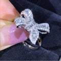 Fairy Bowknot Trapez -Zirkonring
