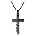 Todesnotiz Cross Halskette