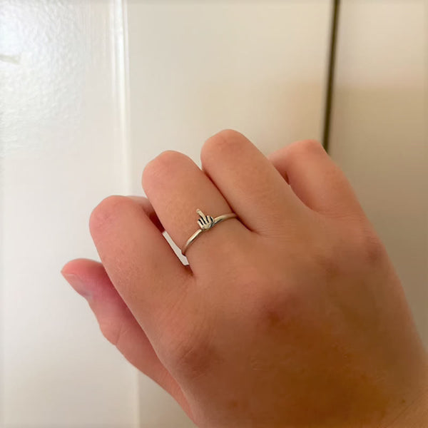 Lustiger Mittelfingerring