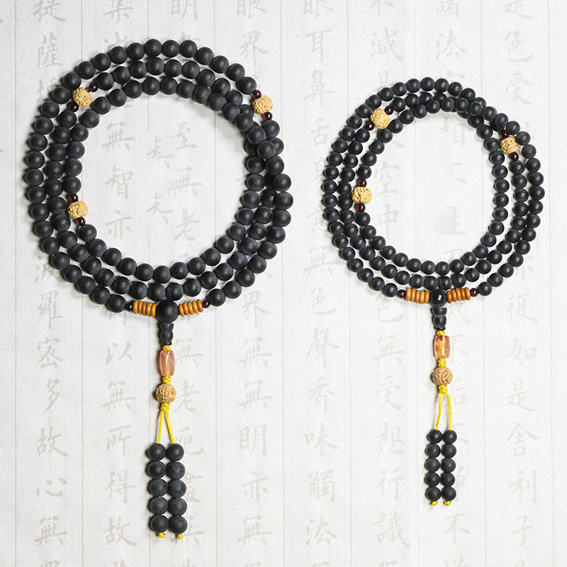 Chavri tibetisches Mala-Zypressen-Bodhi-Samen-Heilarmband aus rotem Achat