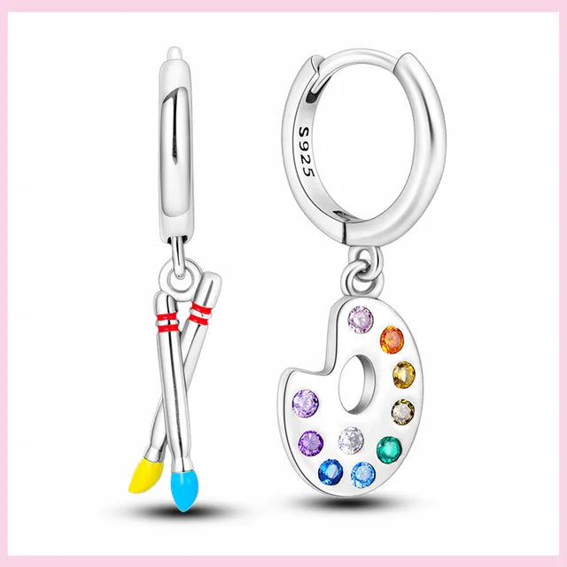 Bunte Federn Ohrhänger Traumfänger Bohemia Asymmetrische Hängeohrringe Origineller Hochzeitsschmuck für Frauen