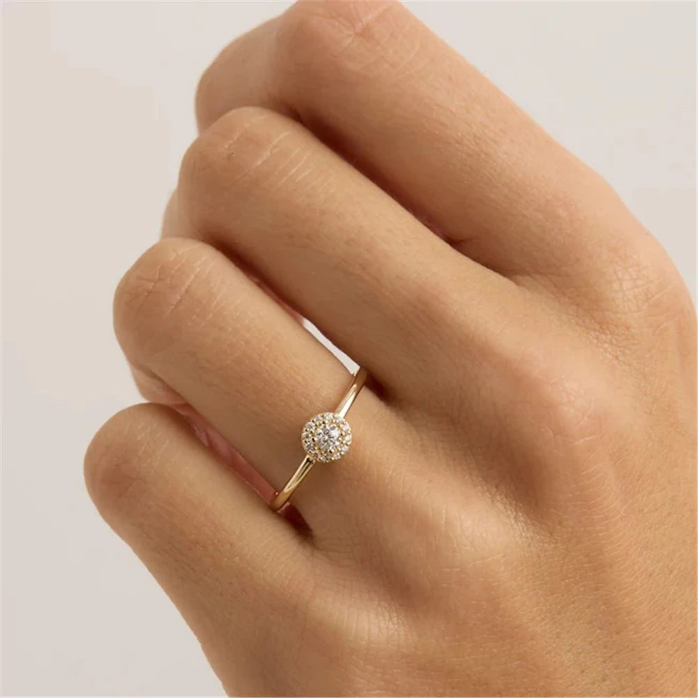 Brillante Moissanite Ringe aus 925er Sterlingsilber für Frauen und Mädchen