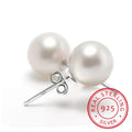 Perlenohrringe aus 925er Sterlingsilber mit 6mm/8mm/10mm Süßwasser-Zuchtperlen als beste Geschenke für Frauen - Stud Earrings