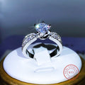 Eleganter Zirkonia-Ring aus 925er Sterlingsilber
