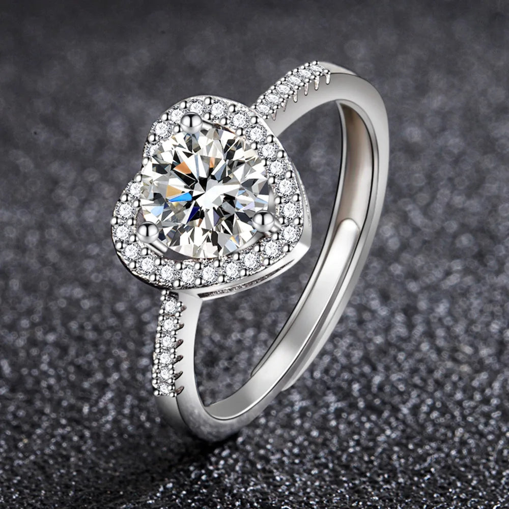 Eleganter Stapelring aus Platin überzogenem 925er Sterlingsilber mit Zirkonia für Damen