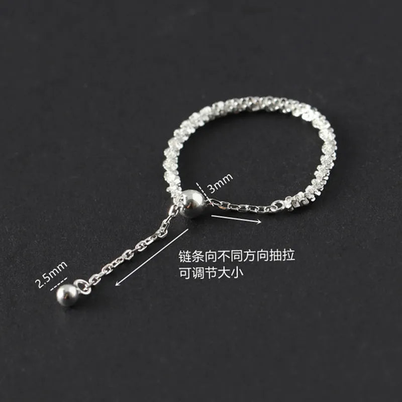 Verstellbare Ringe aus Sterlingsilber | 925 Sterling Silber Ring verstellbar