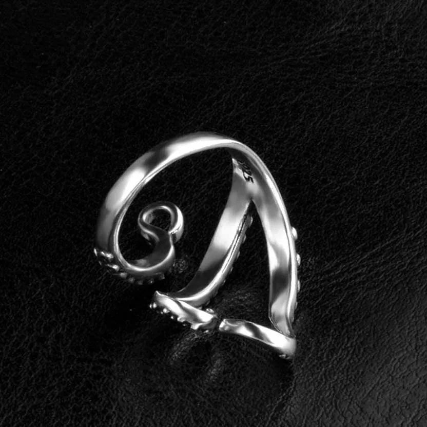 Silberne Oktopus Ringe für Frauen | Oktopus Ring aus Sterlingsilber