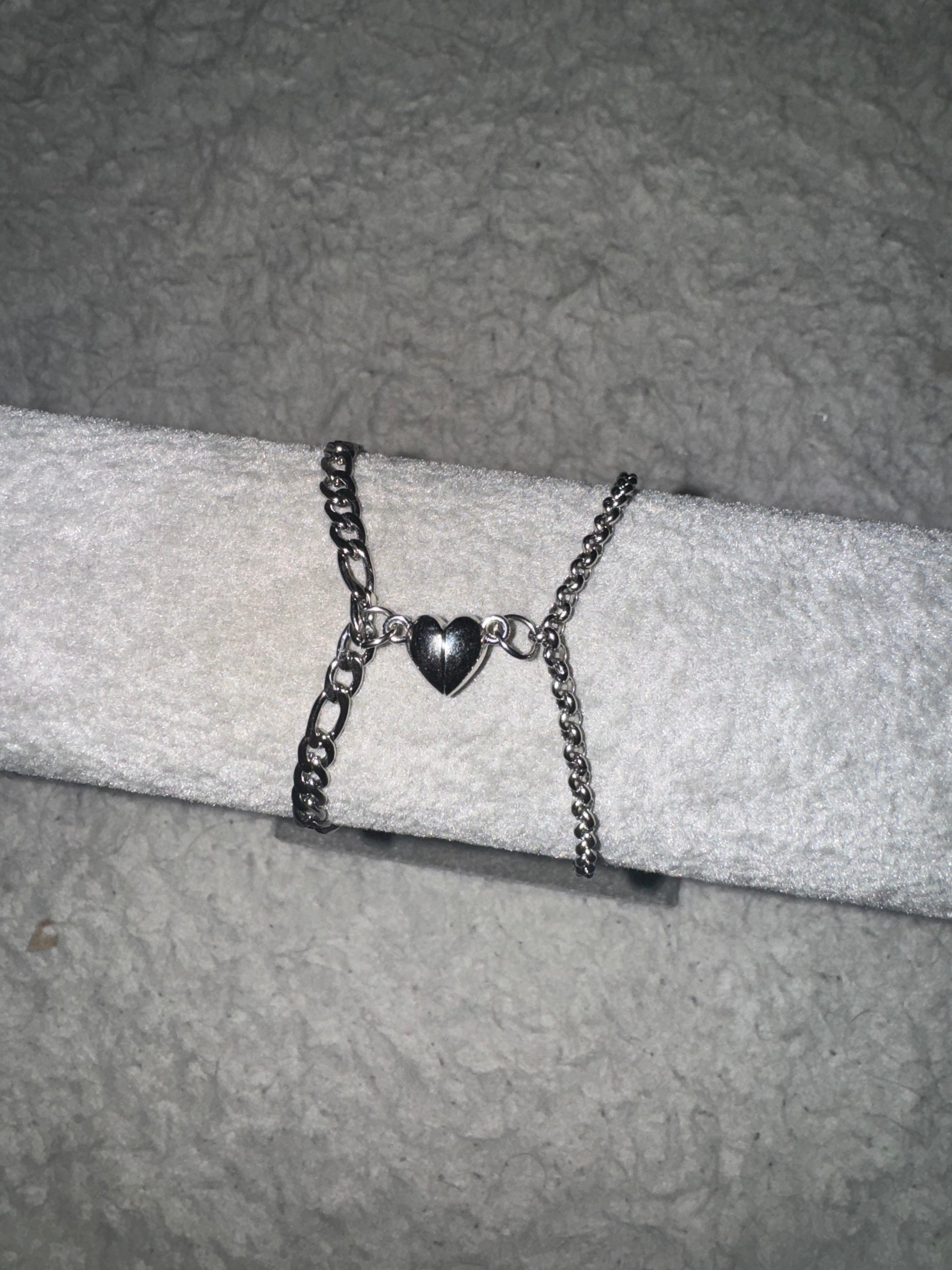 Magnetische Partnerarmbänder Herz I Armbänder I Armband I Partner | Set