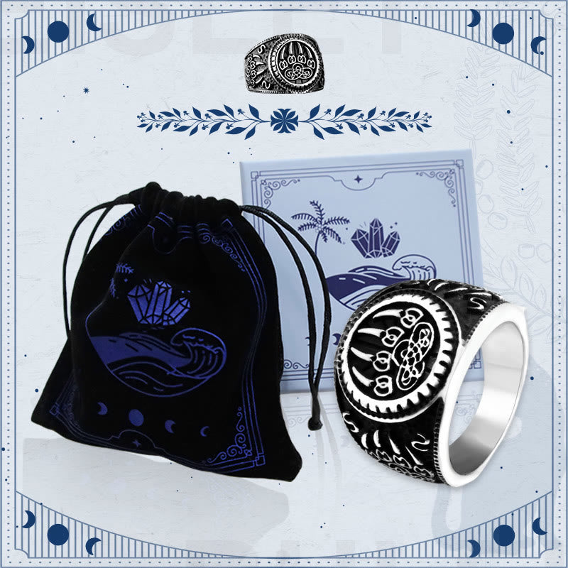 Berserkers Pfoten Signet Ring