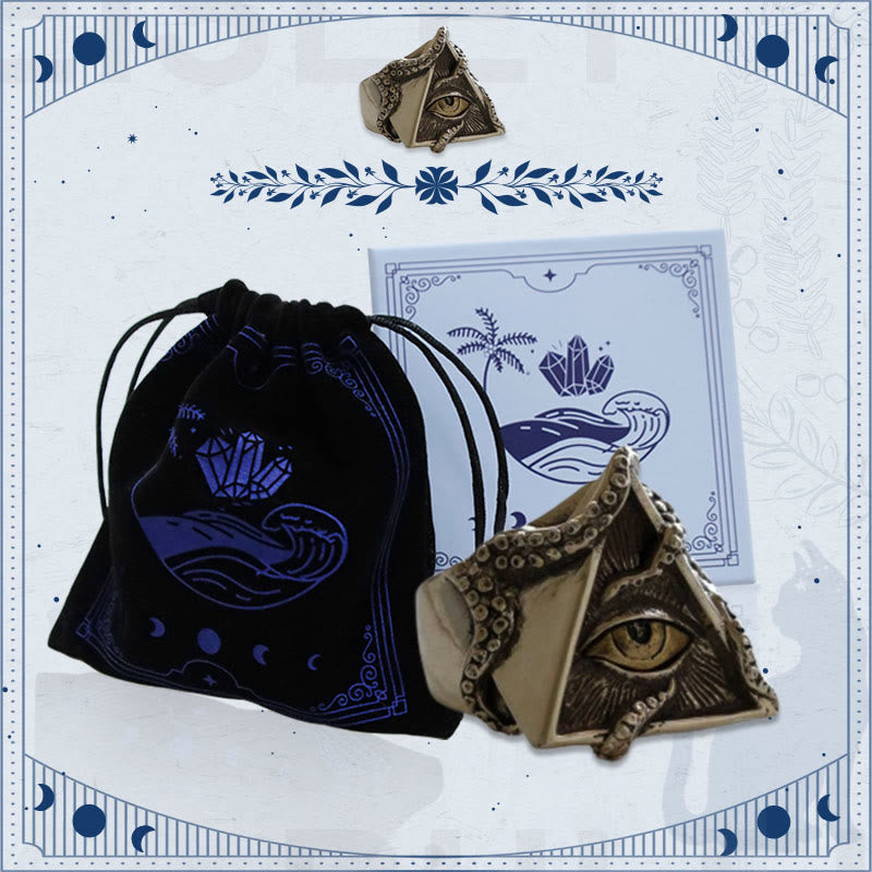 Schutz- Und Gesundheitsmänner Dreieck Auge Des Horusrings