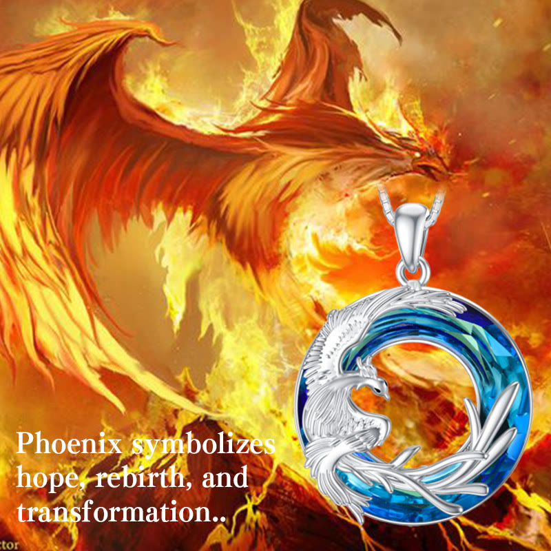 Phoenix Firebird Kristall Glück Schutz Halskette Anhänger Ohrringe