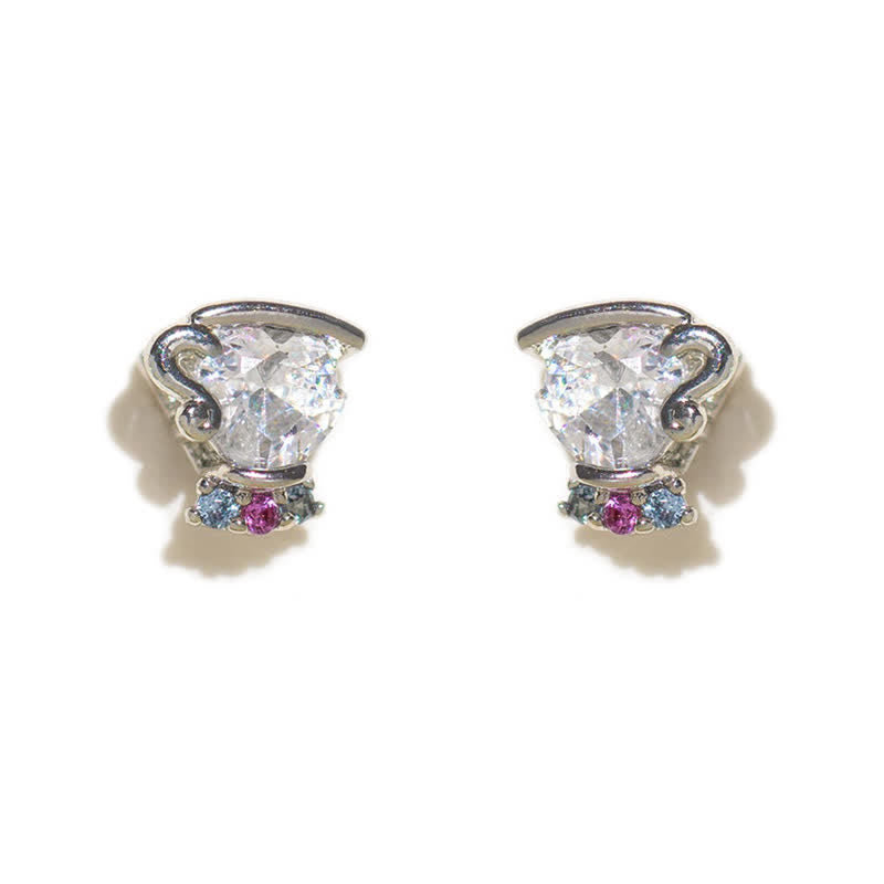 4Pcs Frauen Schönheit Und Die Beast Ohrringe Set