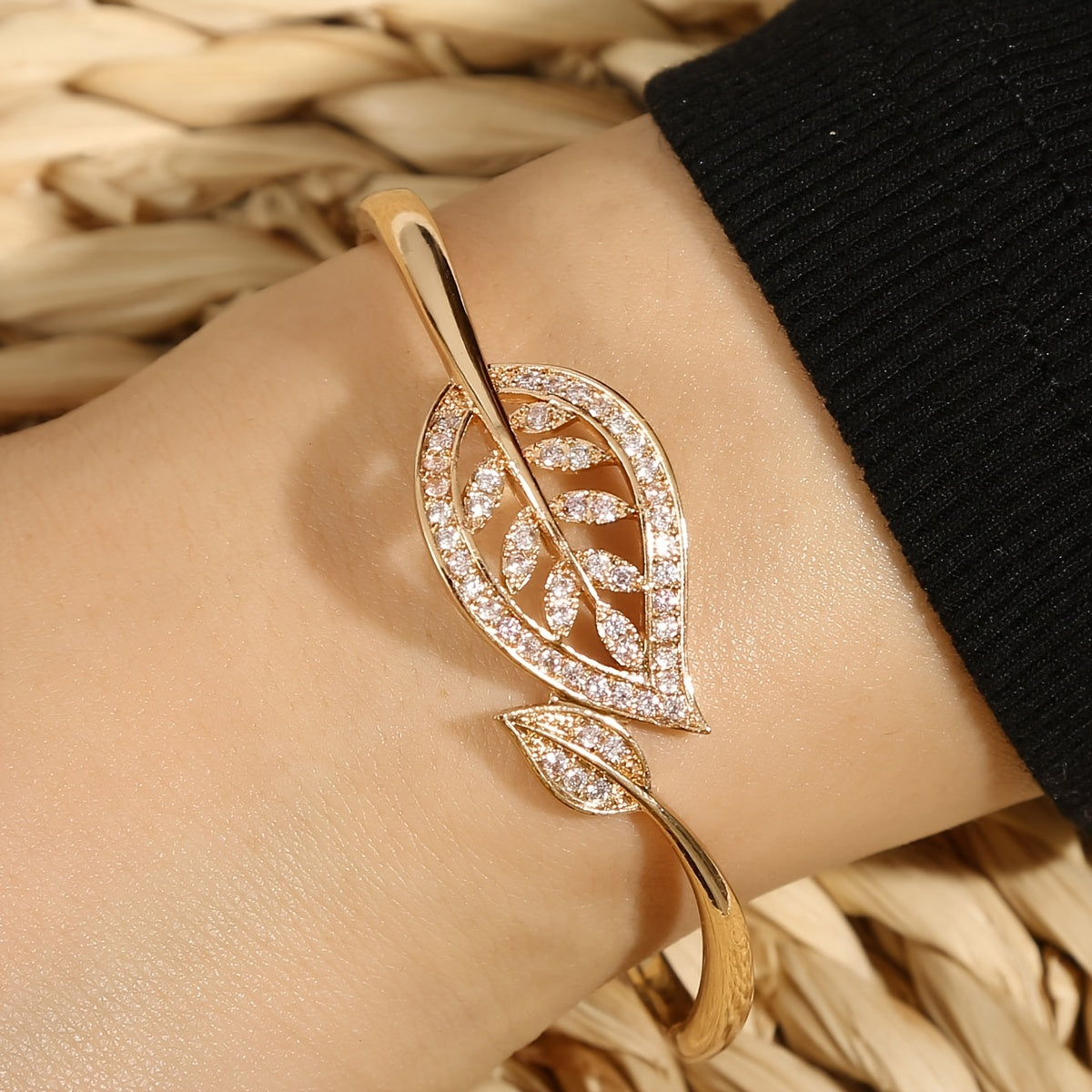 Juliette 14K Gold Plattiert Blattarmarm