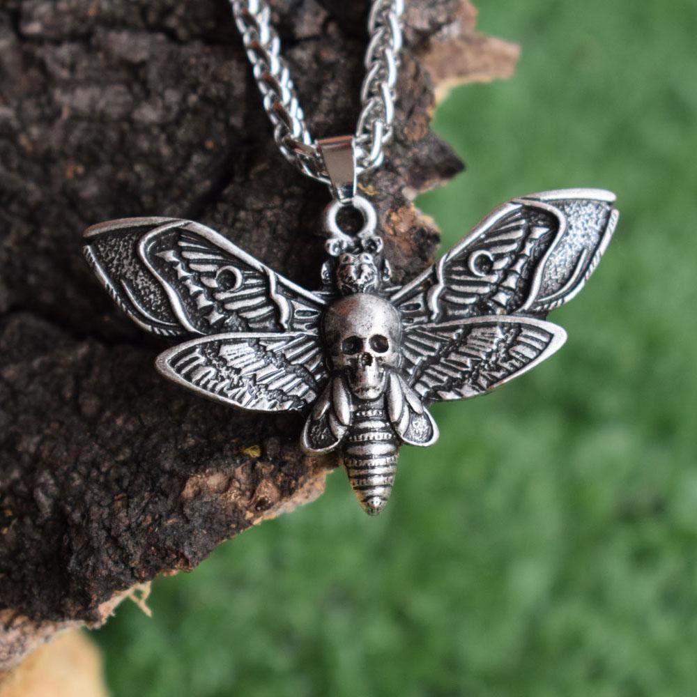 Dead Head Skull Moth Halskette