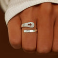 Glaube Christian Zirkon 925 Sterling Silber Ring