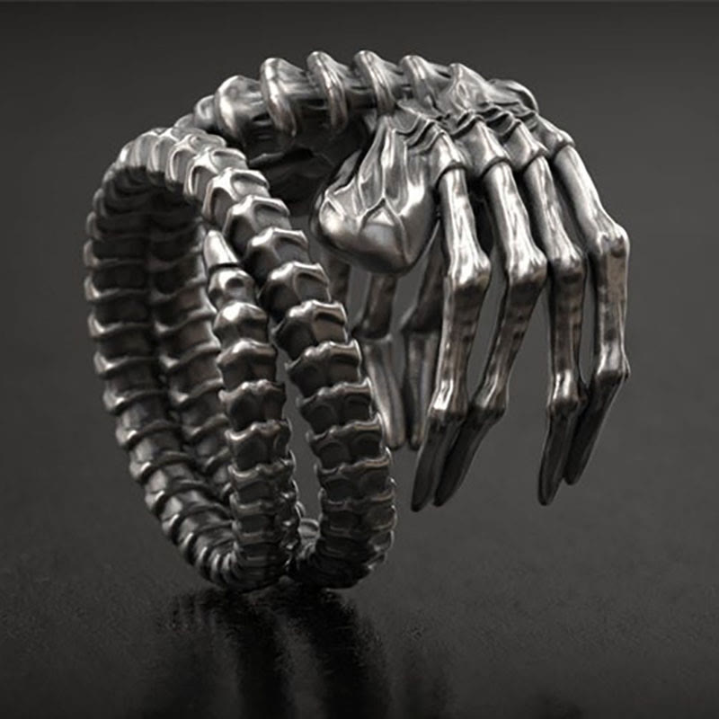 Frei Heute Prometheus Facehugger Schädel Ring