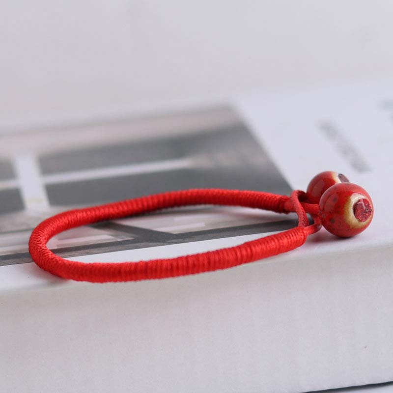 Chavri FengShui Lucky Red String Keramikarmband