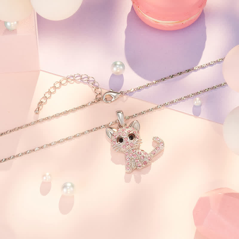 Süße Bunte Kitty Cat Halskette
