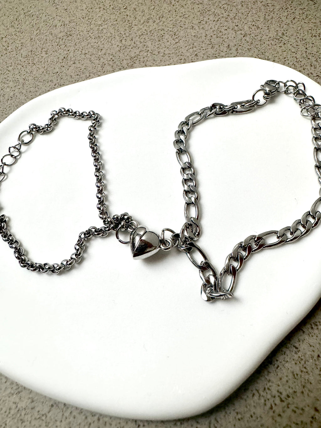 Magnetische Partnerarmbänder Herz I Armbänder I Armband I Partner | Set