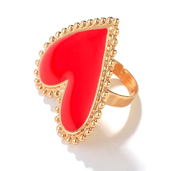 Boho Herz Ringe für Frauen - Statement Schmuck - Kostenloser Versand