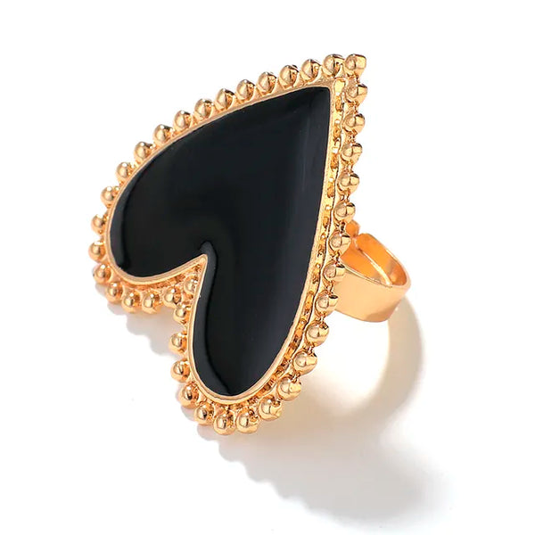 Boho Herz Ringe für Frauen - Statement Schmuck - Kostenloser Versand