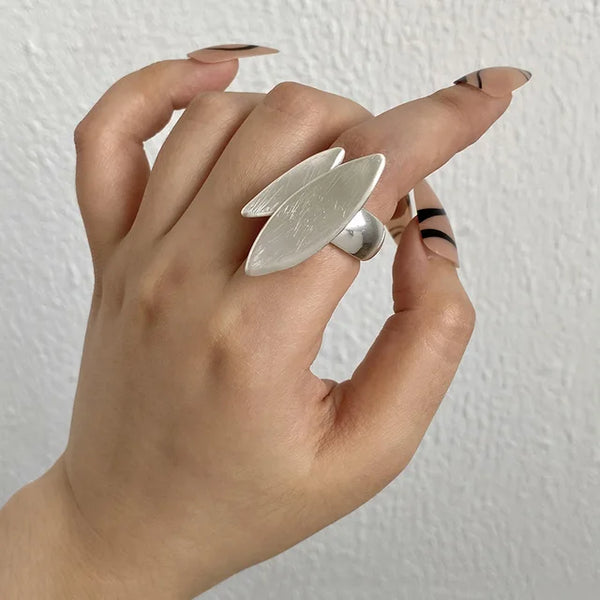 Modische elastische Ringe in Silberfarbe für Frauen und Männer - Schmuckgeschenk