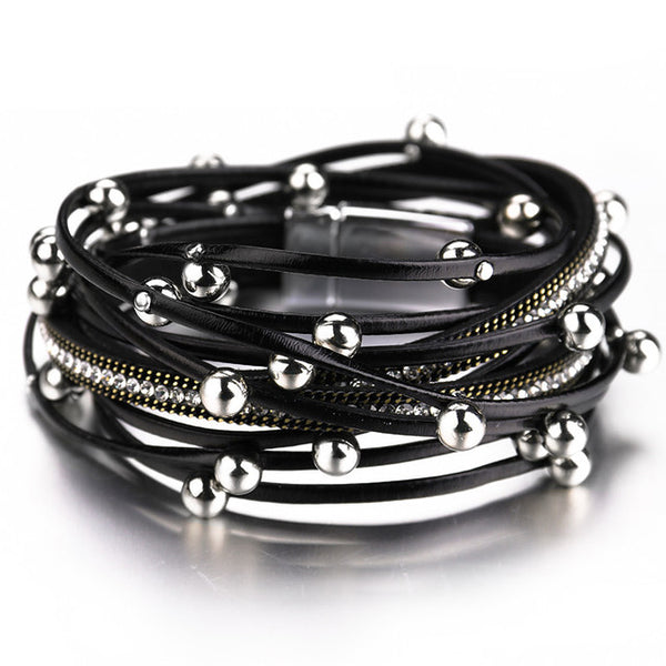 Böhmisches mehrschichtiges Wickelarmband