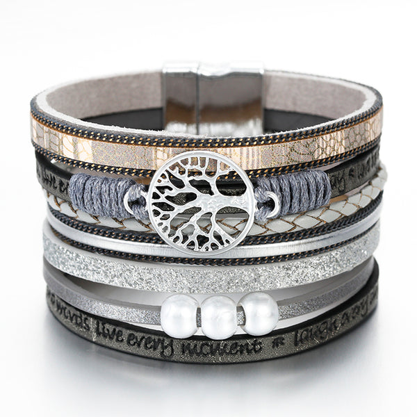 Baum des Lebens mehrschichtige Armbänder