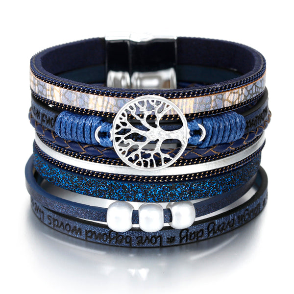 Baum des Lebens mehrschichtige Armbänder
