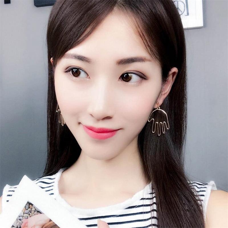 Abstraktes Kunstgesicht Dangle Ohrringe