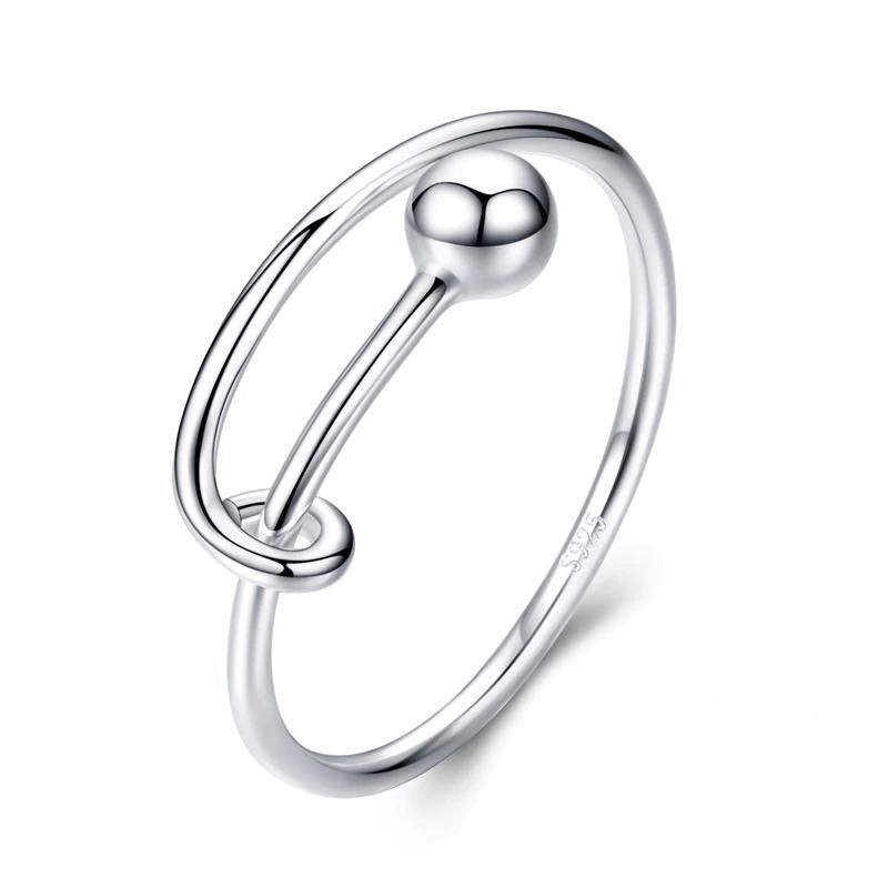 Einstellbare Zirkon Kollektion Mit Offenen Ringen In Sterlingsilber