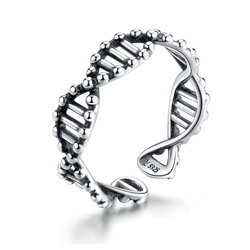 Einstellbare Zirkon Kollektion Mit Offenen Ringen In Sterlingsilber